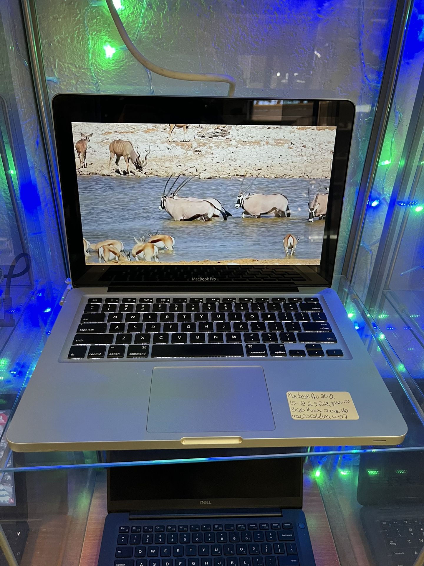 MacBook Pro 2012 8gb ram 500gb hdd MacOS Catalina 10.15.7. Nothing wrong.