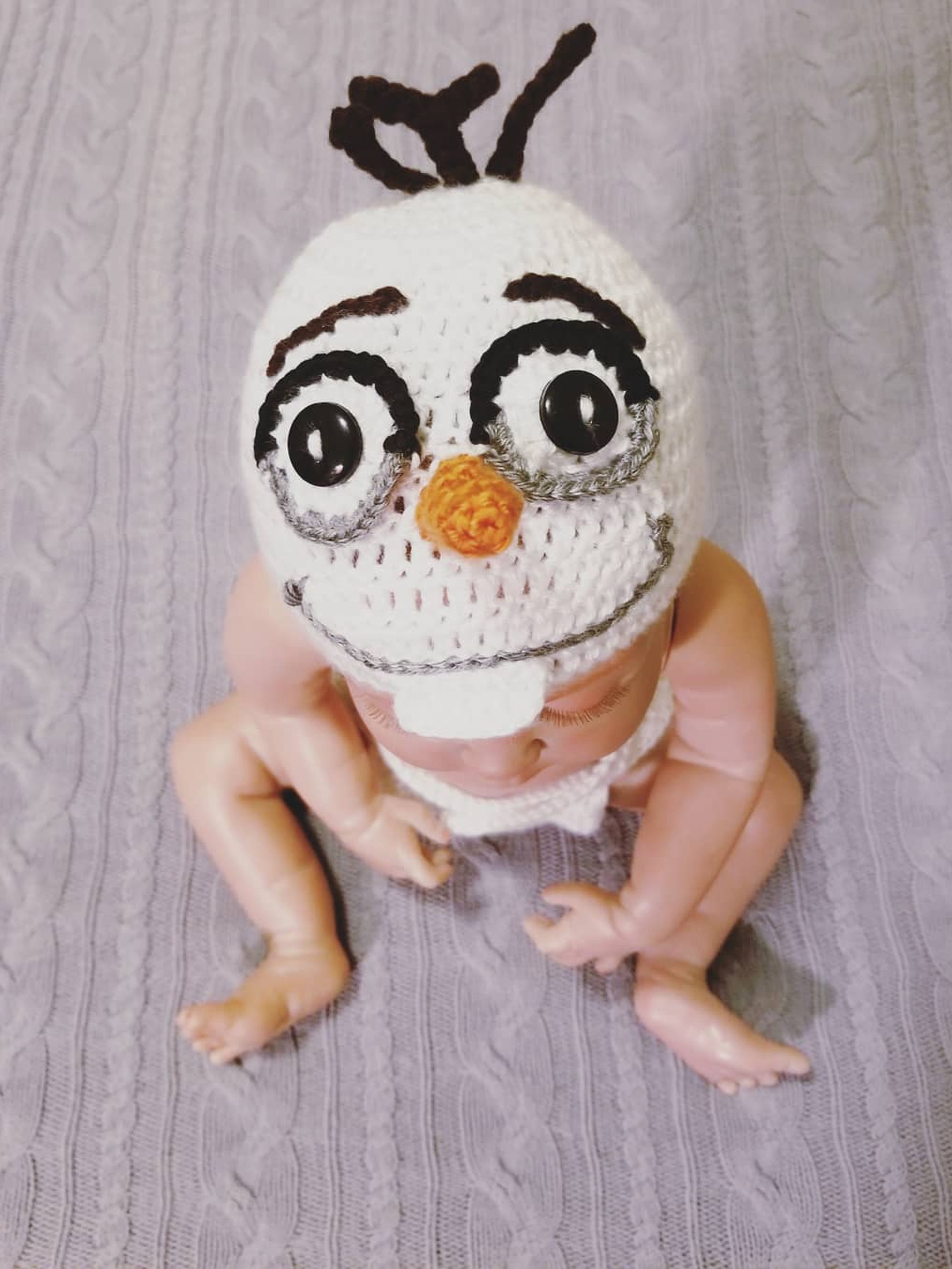 crochet baby frozen olaf costume