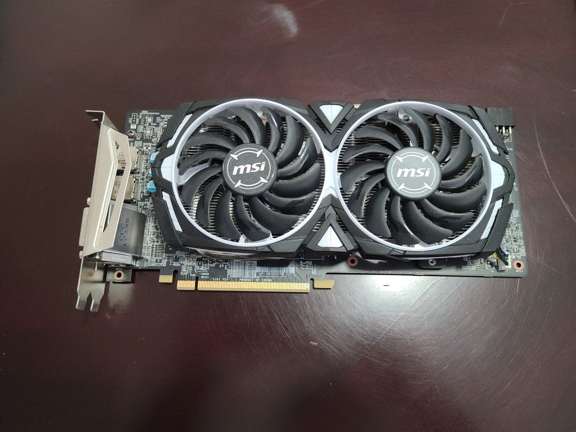 MSI Gaming Radeon RX 580 256-bit 4GB GDRR5 DirectX 12 CFX Graphcis Card (RX 580 ARMOR 4G OC)