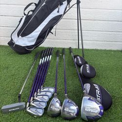 Ladies Callaway Strata Plus Purple Golf Set Graphite Shafts