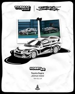 Tarmac Works HOBBY64 1:64 Toyota Supra - Designed by JOSHUA VIDES T64-011-JV Diecast