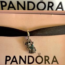Pandora Disney Stitch with Castle Dangle Charm 