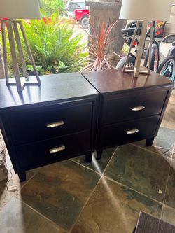 Dark wood Nightstands $50.00 each