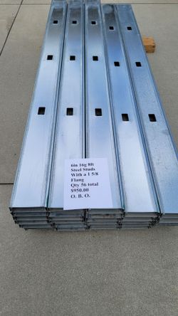 6" 16ga steel studs.  they are brand new but unbundled