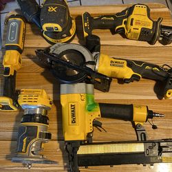 Dewalt  tools  (prices may vary)