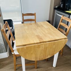 Chairs And Expandable dining table