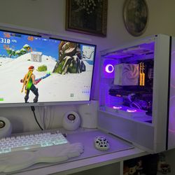 White Gaming Pc Computer Desktop RTX 3070 / i7-10700K