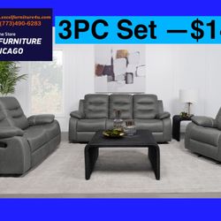💥FREE DELIVERY💥Brand New 3PC Reclining Sofa Loveseat Chair Set 