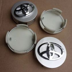 Toyota Silver Wheel Center Caps