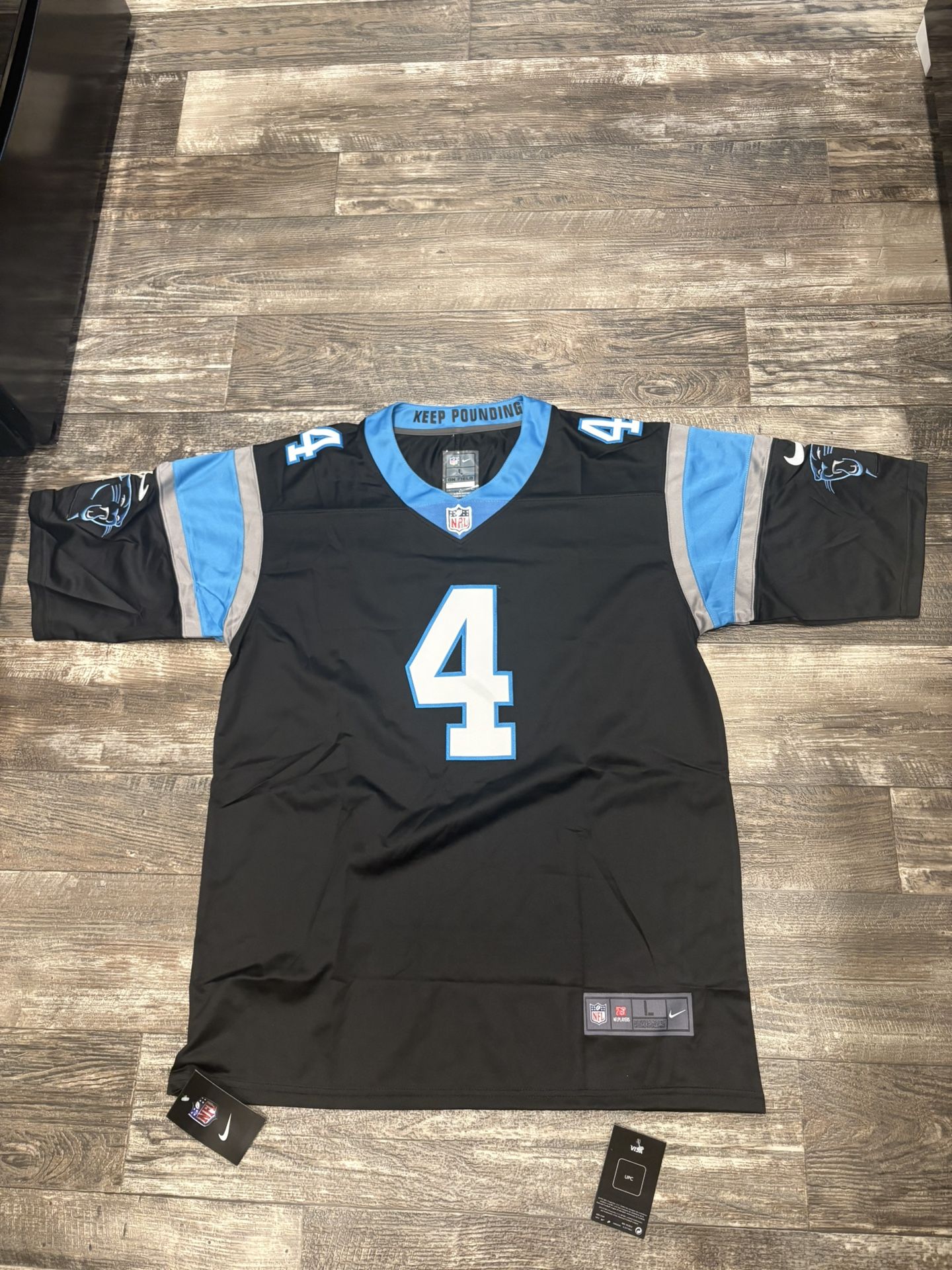 Tetairoa McMillan (all Sizes) black Carolina Panthers football jersey
