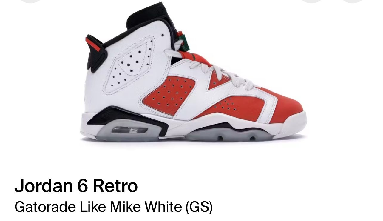 Air Jordan 6 Retro BG “Gatorade Like Mike”