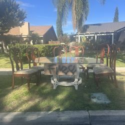 Free Glass Table With Chairs
