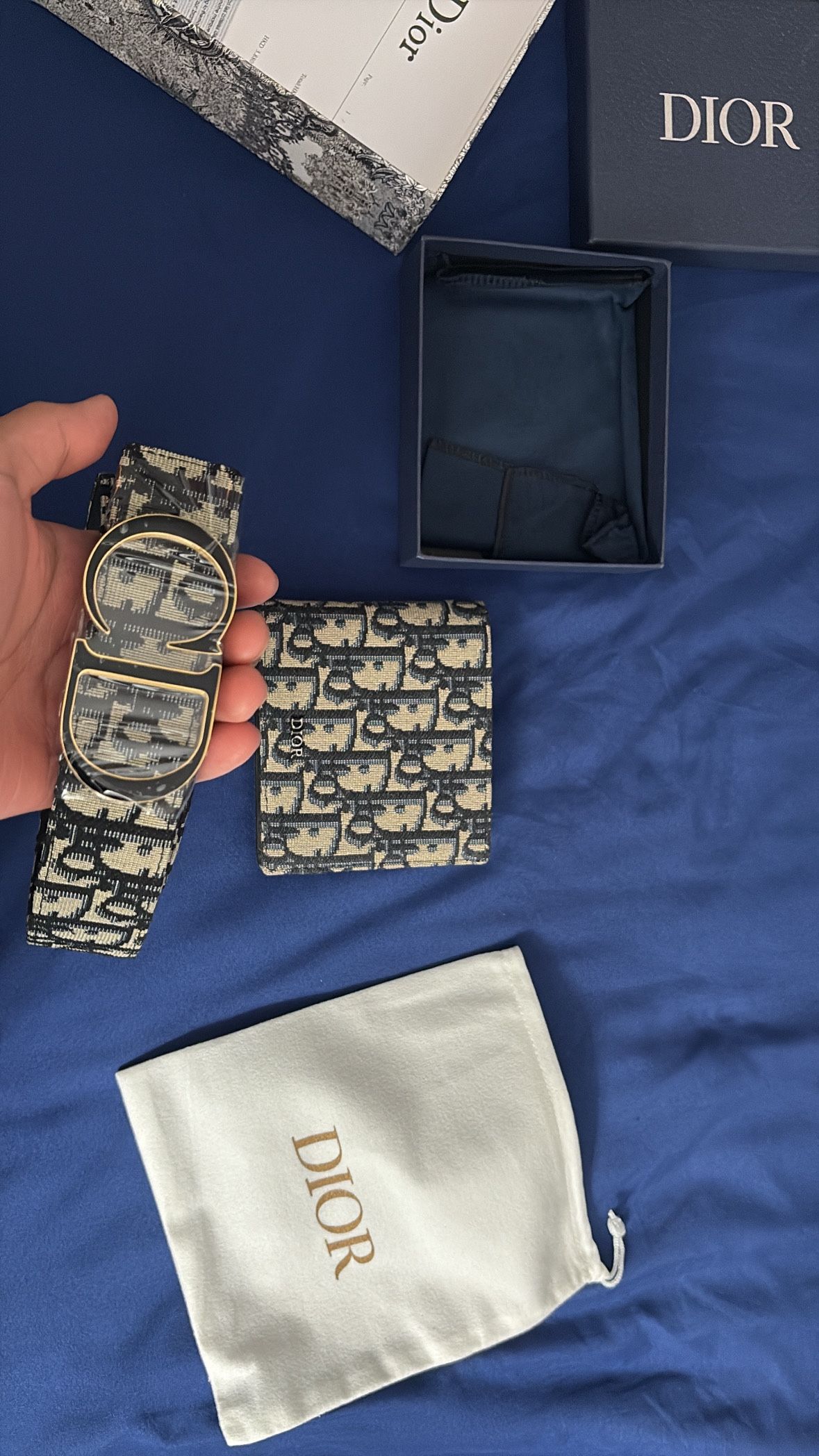 Dior Belt And Wallet
