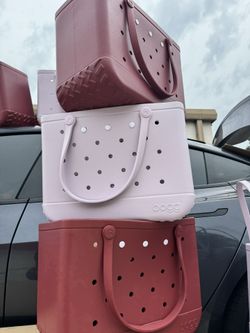 Size XL Only: Original Bogg Bag Lavender And Burgundy