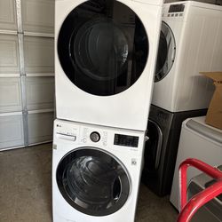LG stackable washer and LG electric dryer