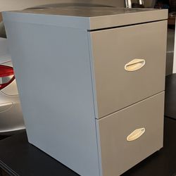 Filing Cabinet 2 Drawer Grey Office Quality