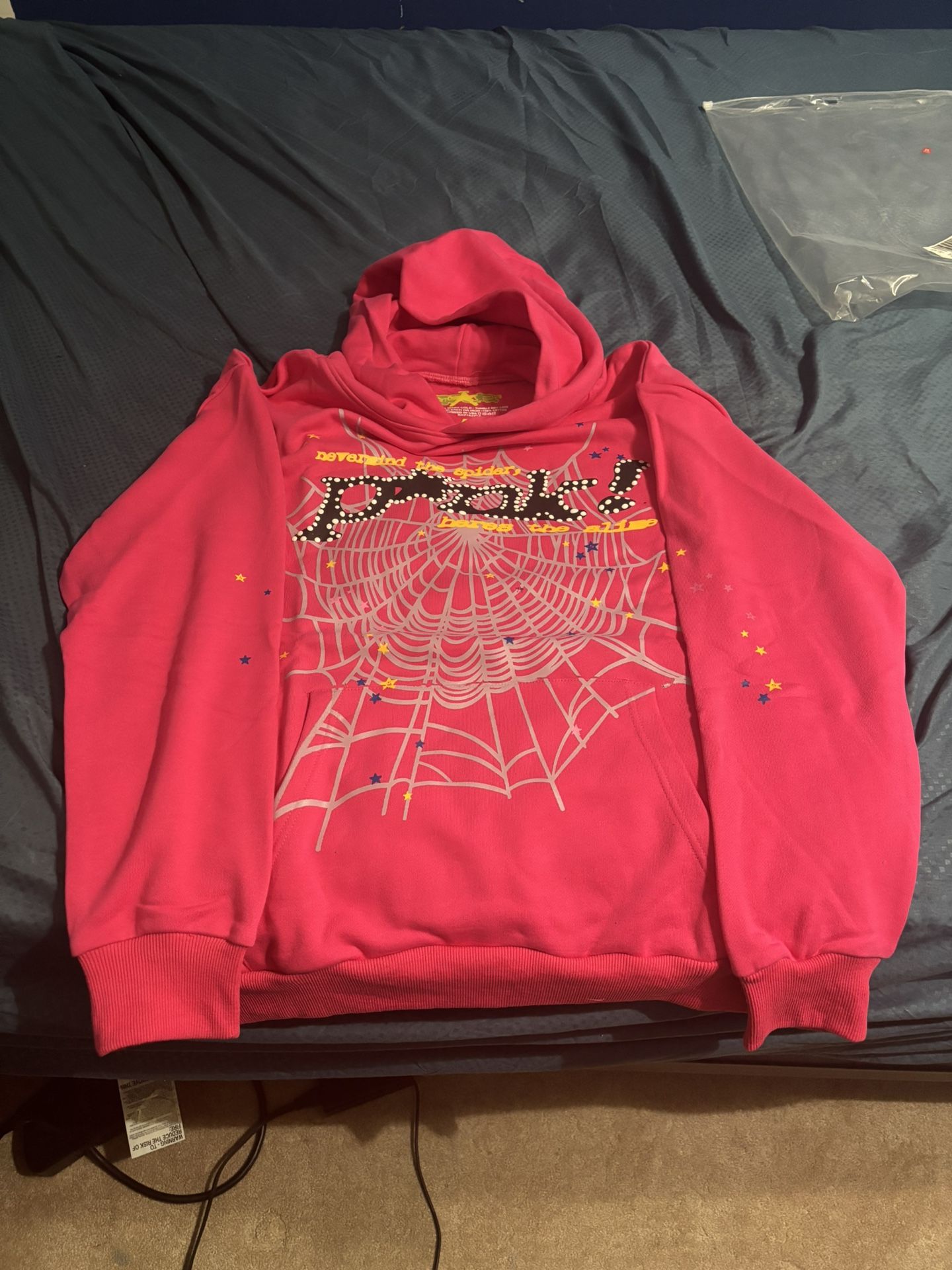 Pink Sp5der Hoodie M