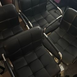 SET OF 4 BAR CHAIRS! Adjustable! 4 for $50! GREAT CONDITION!!