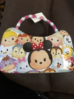 Disney Tsum Tsum Tin Purse with Beaded Handle - Friends
