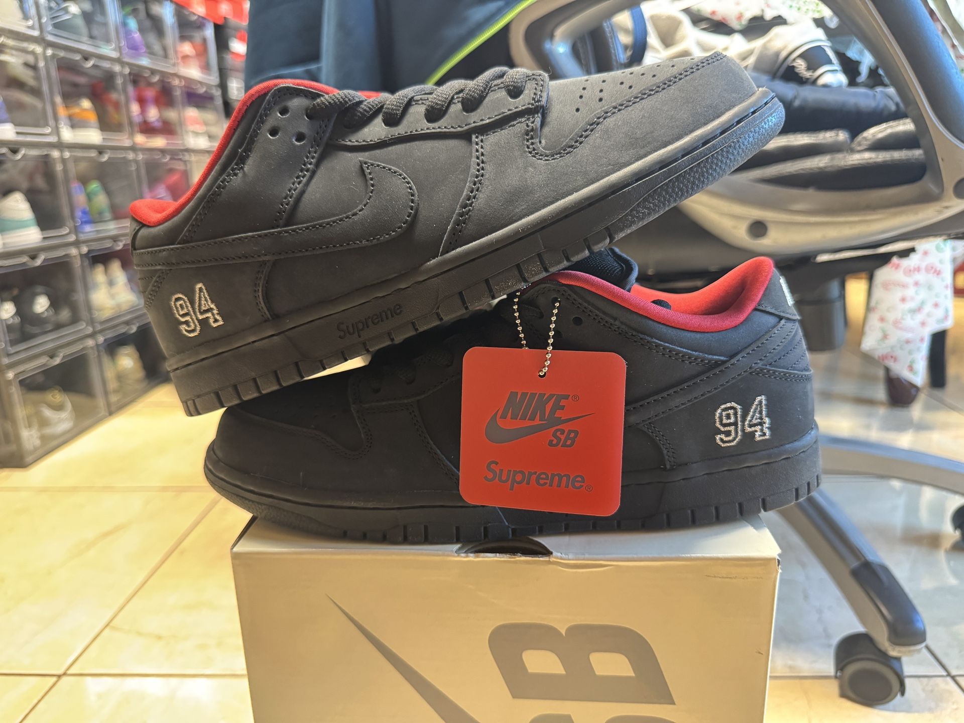 Supreme Nike Shoe Black 10 M