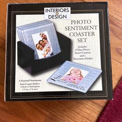 Photo Sentiment Coaster Set