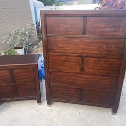 Broyhill Tall Dresser And Nightstand 