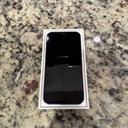 iphone 12 mini- with box, charger and leather apple sleeve