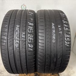 2 Tires 275 35 21 Bridgestone Alenza 001 Run Flat No Repairs 