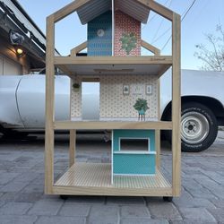 KIDKRAFT WOODEN DOLLHOUSE – 52” TALL – RETAILS $150–$180 – YOURS FOR $50