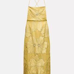 Zara Sw Collection Dress Sequin And Embroidered 