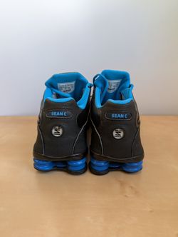 RARE Nike Shox NZ ID Black Blue Sneakers 626916-991 Men's Size 11