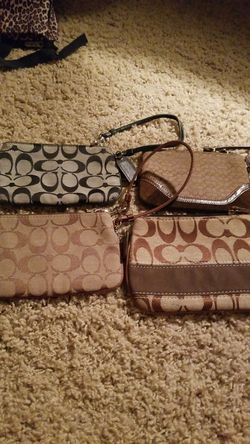 Coach wristlets