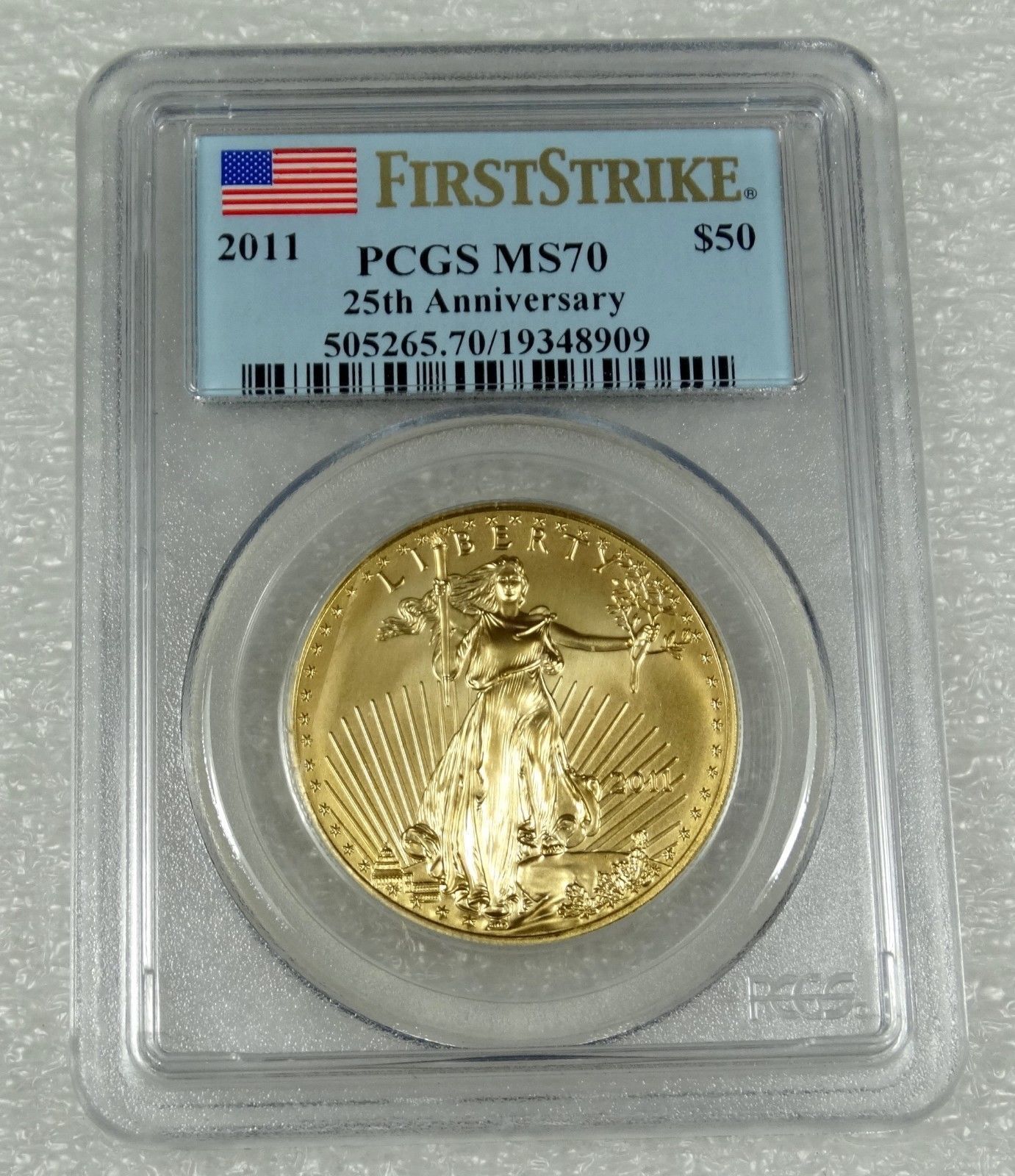 2011 gold eagle pcgs70