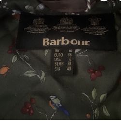 Barbour Leather Coat Brand New