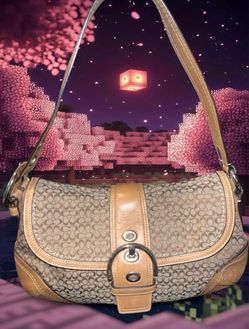 Coach Signature Large Hobo Shoulder Bag