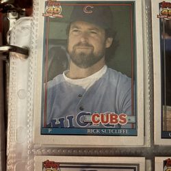 Topps #415 Rick Sutcliffe Cubs baseball card #baseball #90sbaseball