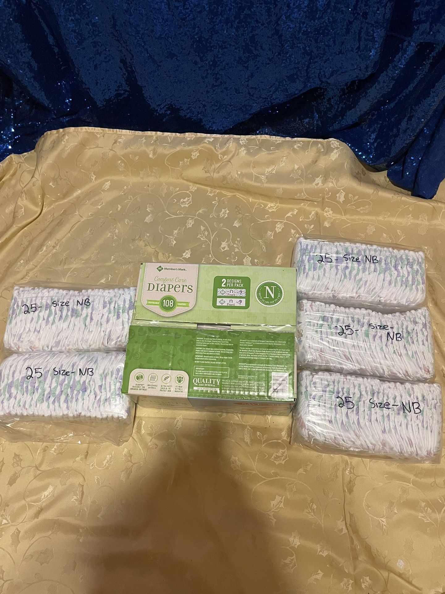 Size- New born (0) Baby Diapers Lot Of 233 Diapers