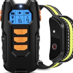 Dog Training Collar, Shock Collar for Dogs with Remote, Rechargeable Dog Shock Collar, 3 Modes Beep Vibration and Shock Waterproof Bark Collar for Sma