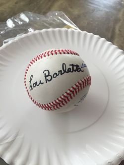 Autographed baseball