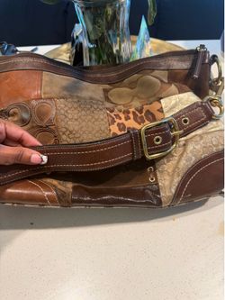 Vintage coach bag patchwork
