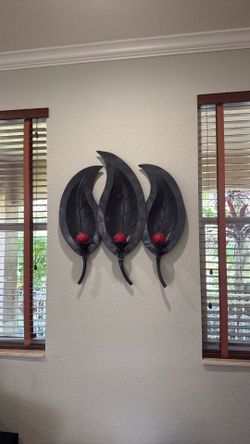 Metal Art With Candles