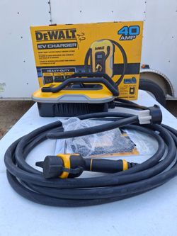 DeWalt 40 Amp EV Charger Heavy-Duty Smart Electric Vehicle Charging Station