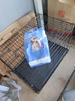 Medium size dog , crate and puppy training pads