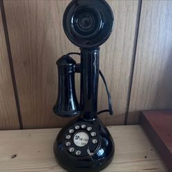 Speak Easy Candlestick Telephone Decanter 12” Tall