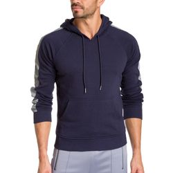 Jared Lang Hoodie Reflect Tape Sweatshirt Navy Blue Size M