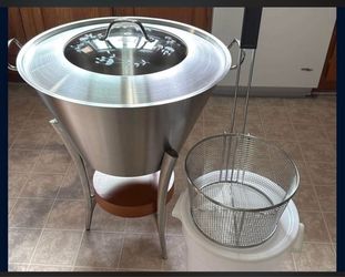 Princess house Nuevo Caso de 50 qt.para tus carnitas con Colador Grande