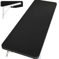 FOLDING COMPUTER DESK SMALL- MOUNTED ON A WALL AND FOLDS AWAY WHEN NOT IN USE DIMENSIONS 19.7"D X 47.2"W  
