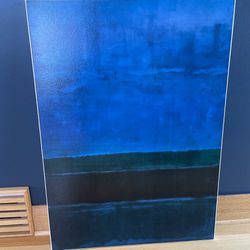 Rothko 'Blue, Green and Brown' Stretched Canvas Art - $200
