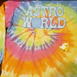 Travis Scott Astroworld Wish You Were Here Tie Dye Long Sleeve XL