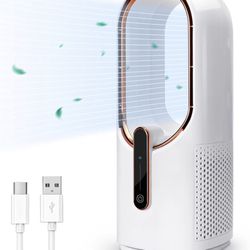 INMORVEN Portable Bladless Desk Fan